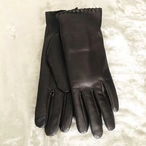 Fownes Fur Lined Genuine Leather Gloves Touch Screen Compatible
